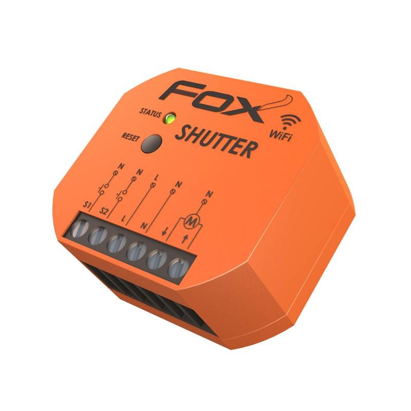 Sterownik-rolet - sterownik roletowy dopuszkowy 230v wi-fi fox shutter do 320w wi-str1s2-p f&f firmy F&F 