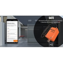 Inteligentny-dom - sterownik dwukanałowy do bramy i furtki szary gate wi-fi fox wi-t02s2-g  f&f 