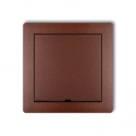 Osprzet-produkty-uzupelniajace - ramka pośrednia z zaślepką brązowy metalik deco 9drpz karlik 