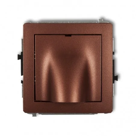 Osprzet-produkty-uzupelniajace - wypust kablowy brązowy metalik deco 9dwpk karlik 