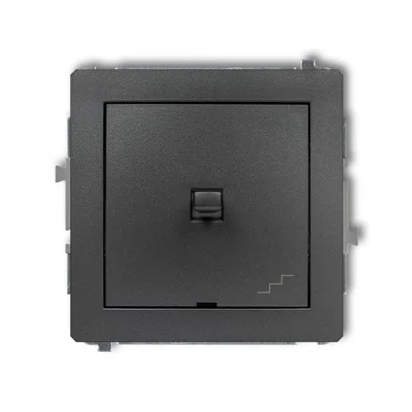 Wylaczniki-amerykanskie - włącznik schodowy w stylu amerykańskim grafitowy deco 11dwpus-3 karlik 