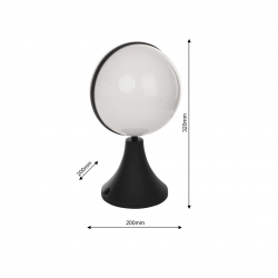 Ozdobne-oswietlenie-do-ogrodu - lampka stołowa ogrodowa ip44 1xe27 circulo eko6643 eko-light 