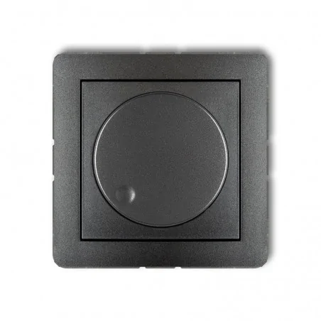 Regulatory-oswietlenia - ściemniacz do ledów przyciskowo-obrotowy grafitowy deco 11dro-2 karlik 