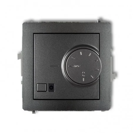 Regulatory-temperatury - grafitowy regulator temperatury z czujnikiem podpodłogowym deco 11drt-1 karlik 