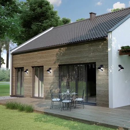 Kinkiety-ogrodowe - kinkiet solarny czarny led 1,5w ip65 4000k butterfly eko3867 eko-light 