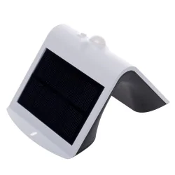 Kinkiety-ogrodowe - biały kinkiet ogrodowy solarny led 4000k ip65 1,5w butterfly eko8817 eko-light 