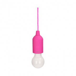 Lampy-sufitowe - różowa lampka na sznurku na baterie 1w 3xaaa la-5/p  orno