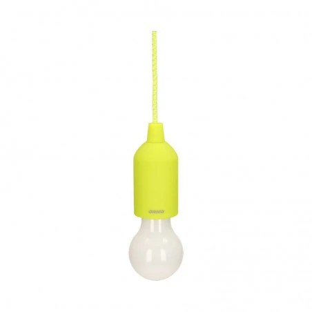 Lampy-sufitowe - limonkowa lampka na camping na baterie 1w 3xaaa la-5/l orno 