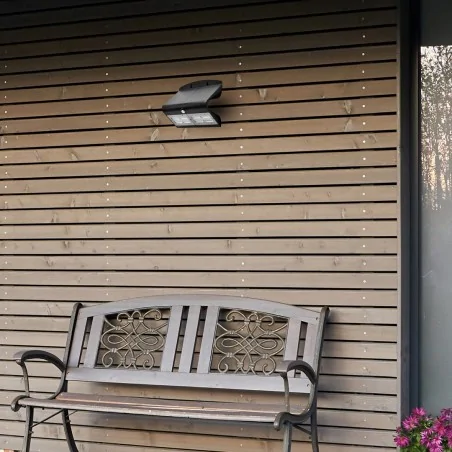 Kinkiety-ogrodowe - ogrodowy kinkiet solarny świecący góra/dół 6,8w butterfly eko3881 eko-light 