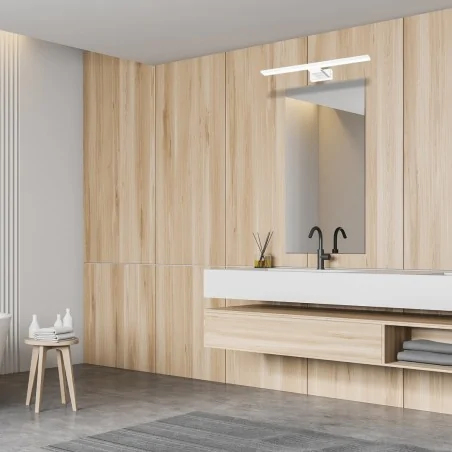 Kinkiety-lazienkowe - biały kinkiet łazienkowy ip44 13,8w led shine white ml3878 eko-light 