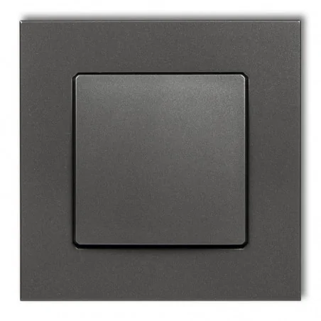 Gniazda-elektryczne - gniazdo ssące odkurzacza centralnego w kolorze grafitowym decovac 11dgv-1 karlik 