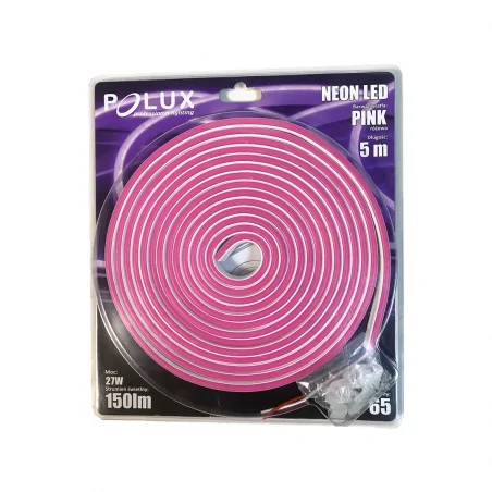 Tasmy-led - różowa neonowa taśma led 24v, 40w, 5m, ip65 neon 318053 polux 