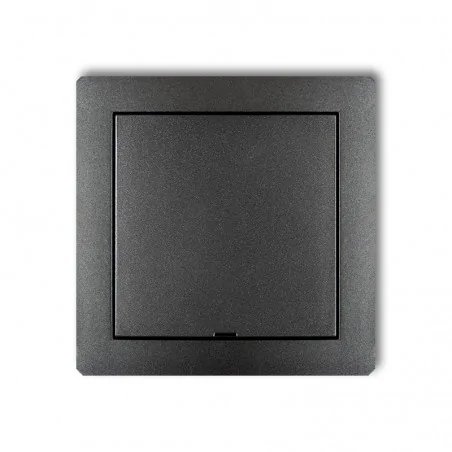Osprzet-produkty-uzupelniajace - ramka pośrednia z zaślepką w kolorze grafitowym deco 11drpz karlik 