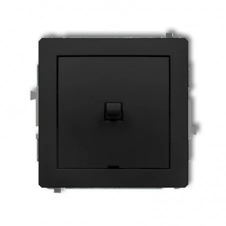 Wylaczniki-amerykanskie - włącznik krzyżowy bez piktogramu w stylu amerykańskim czarny mat deco 12dwpus-6.1 karlik 