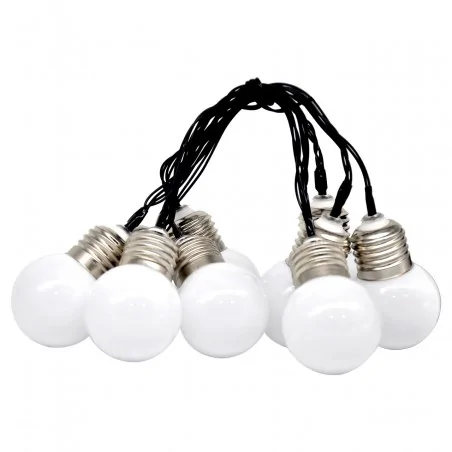 Ozdobne-oswietlenie-do-ogrodu - wisząca lampka solarna - 10szt żarówek ip44 3000k katia vo2223 volteno 