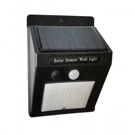 Kinkiety-ogrodowe - kinkiet ogrodowy solarny czarny ip44 conan vo2224 volteno 