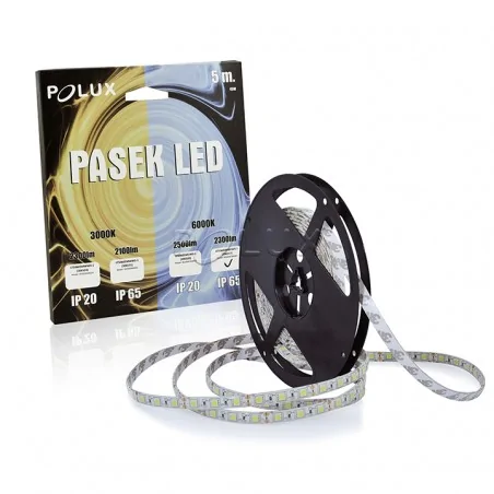 Tasmy-led - taśma led 5m z zimną barwą światła 28w ip65 306517 polux 
