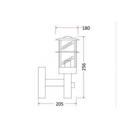 Kinkiety-ogrodowe - kinkiet ogrodowy z czujnikiem ruchu i zmierzchu e27 keja-p sensor rum-lux 