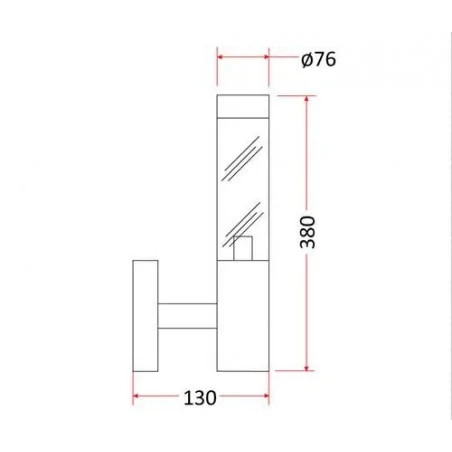 Kinkiety-ogrodowe - zewnętrzna lampa ścienna e27 ip44 marina-p og/0025 rum-lux 