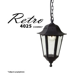 Lampy-ogrodowe-wiszace - ogrodowa lampa wisząca czarna e27 ip44 retro-4025 og/0040 rum-lux 