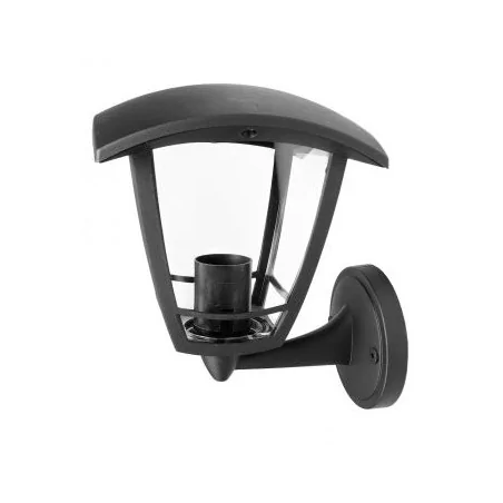 Kinkiety-ogrodowe - kinkiet ogrodowy skierowany w górę czarny plastikowy ip54 e27 szot-1 og/0053 rum-lux 