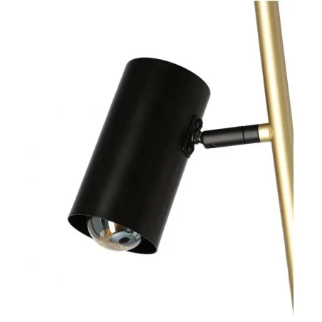 Lampy-stojace - lampa podłogowa z półką czarno-złota perret 52-00019 candellux 