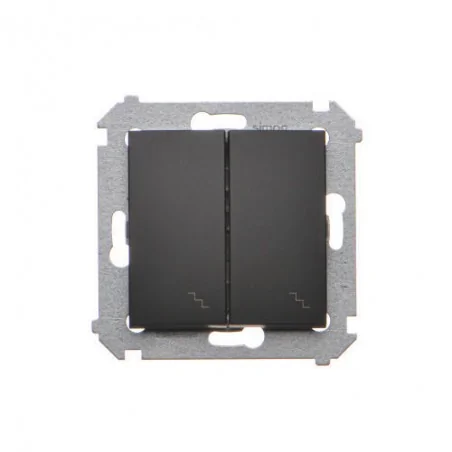Wylaczniki-schodowe - włącznik schodowy podwójny czary mat simon 54 dw6/2.01/49 kontakt-simon 
