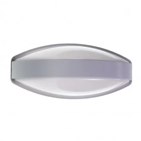 Kinkiety-ogrodowe - szara lampa zewnętrzna 1xe27 plastic-600c 94054031 rum-lux 