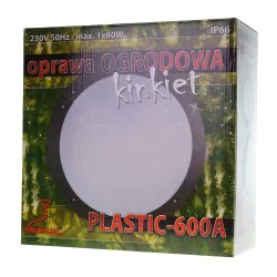 Kinkiety-ogrodowe - zewnętrzna lampa ścienna szara ip65 e27 plastic-600a 94054031 rum-lux 