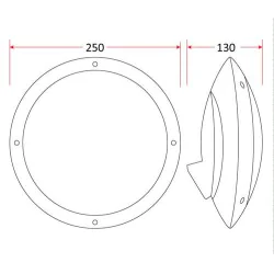 Kinkiety-ogrodowe - czarno-biały kinkiet ogrodowy plastikowy ip65 e27 plastic-600a 94054031 rum-lux 