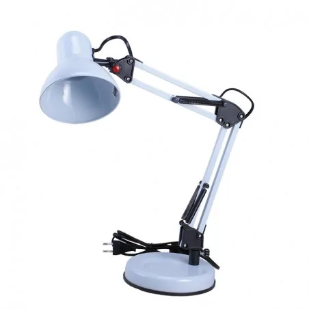 Lampki-biurkowe - lampa biurkowa szkolna typu pixar biała kreślarska e27 omega lb/0213 rum-lux 