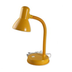 Lampki-biurkowe - tradycyjna żółta lampka biurkowa dla ucznia 60w e27 l1 lb/0024  rum-lux