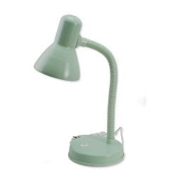 Lampki-biurkowe - miętowa pastelowa lampka na biurko 60w e27 l1 lb/0022  rum-lux