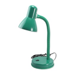 Lampki-biurkowe - zielona lampka stołowa na biurko 60w e27 l1 lb/0021  rum-lux