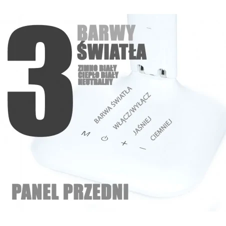 Lampki-biurkowe - lampka biurkowa led z wyświetlaczem, zegar, termometr, budzik hd1408s 94052040 rum-lux 