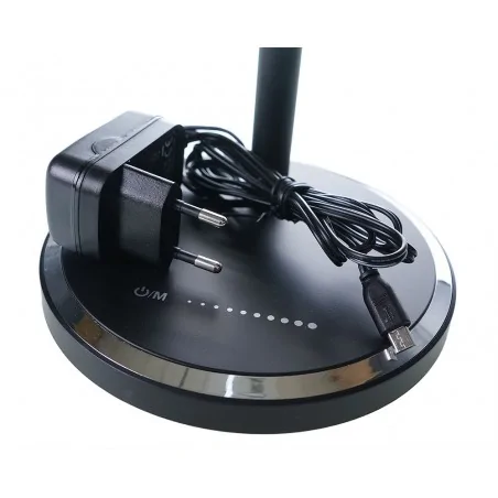 Lampki-biurkowe - lampka biurkowa led z regulacją natężenia światła oraz barwy + usb 10w żuraw hd1816a rum-lux 