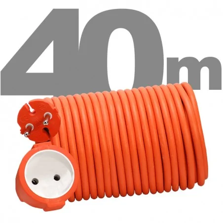 Przedluzacze-bebnowe - przedłużacz ogrodowy 40m uniwersalny kosiarkowy pu-40m 85444290 rum-lux 