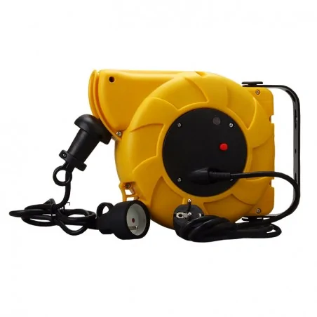 Przedluzacze-elektryczne - przedłużacz ścienny zwijany 14m automat 12m + 2m pz-s2 rum-lux 