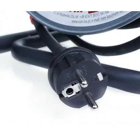 Przedluzacze-bebnowe - przedłużacz bębnowy szpulowy - guma 20m psg/4-3-20 rum-lux 