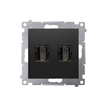 Gniazda-hdmi - podwójne gniazdo hdmi czarny mat simon 54 dghdmi2.01/49 kontakt-simon 