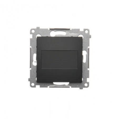 Zaslepki - zaślepka z mostkiem czarny mat dps.01/49 simon 54 kontakt-simon 