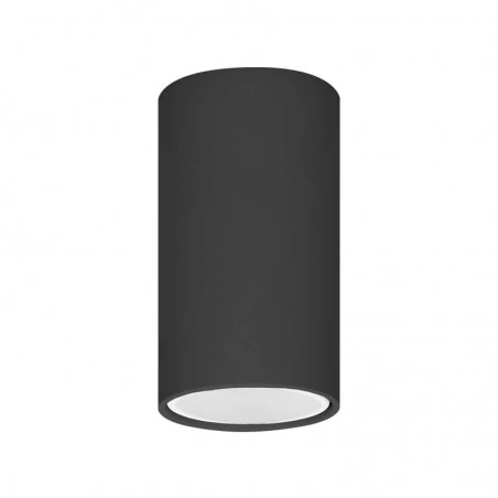 Oprawy-sufitowe - punktowa oprawa natynkowa sufitowa tuba czarna barbra dlr ad-od-6141bgu10 orno 