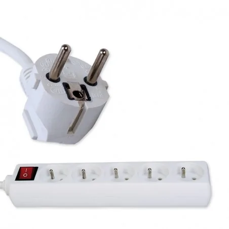 Listwy-zasilajace - listwa zasilająca z włącznikiem 3 m- 5 gniazd z/u pm/5-3-3m+w rum-lux 