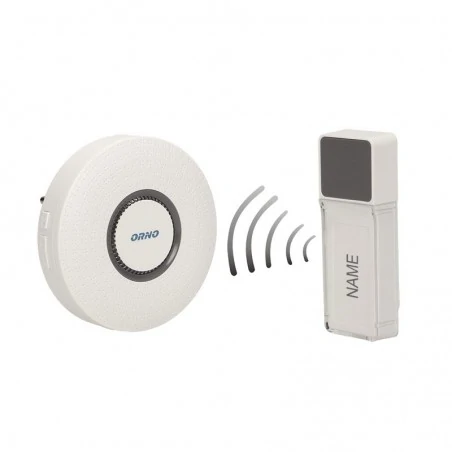 Dzwonki-do-drzwi-bezprzewodowe - dzwonek bezprzewodowy ac sieciowy 230v duży zasięg 400 m 58 dźwięków torino 2 or-db-fx-153 orno 