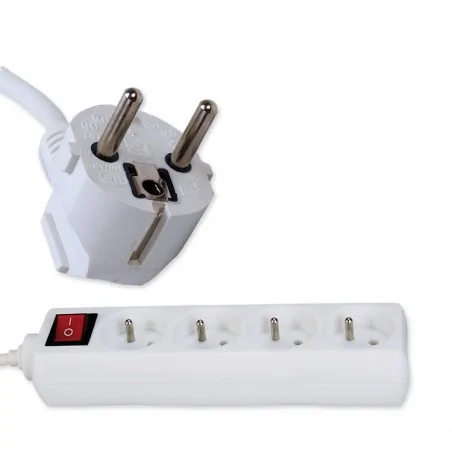Listwy-zasilajace - domowy przedłużacz 3m 4 gniazda z uziemieniem + włącznik pm/4-3-3m+w rum-lux 