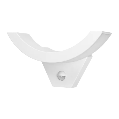 Kinkiety-ogrodowe - biała oprawa ogrodowa z czujnikiem ruchu 10w neutralna ip54 800lm spinel led ad-op-6119wlpmr4 orno 