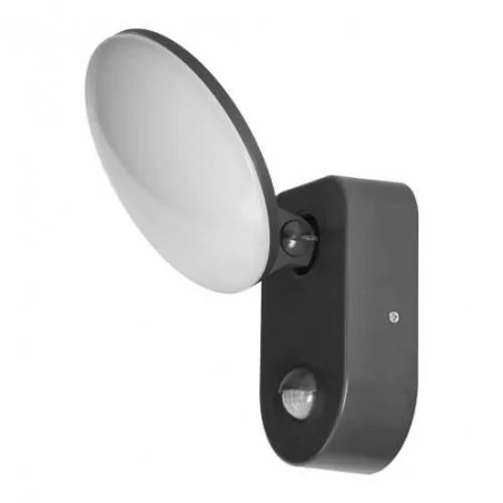 Kinkiety-ogrodowe - lampa ogrodowa led z czujnikiem ruchu szara 15w neutralna 4000k ip65 1100lm riolit led ad-op-6206glpmr4 orno 