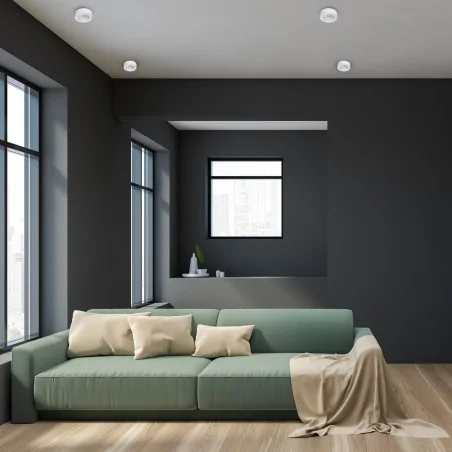 Oswietlenie-sufitowe - oprawa sufitowa podtynkowa ruchoma gu10 7w nusa ml0015 eko-light 