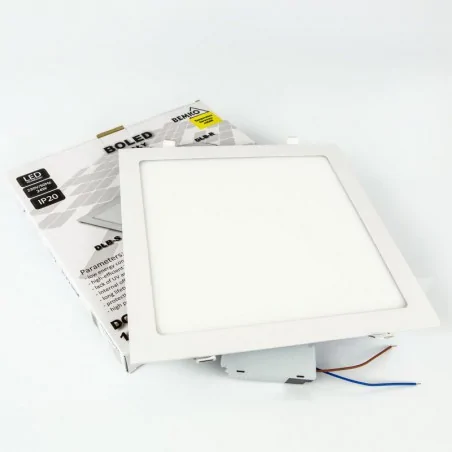 Panele-led - świecący mały panel kwadratowy bemko led 24w  biały c70-dlb-s-240-4k 