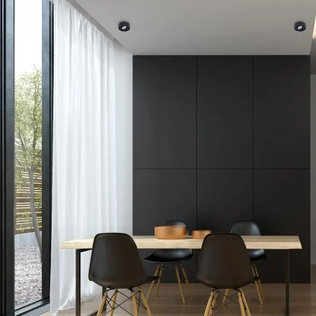 Oswietlenie-sufitowe - oprawa sufitowa ruchoma podtynkowa 1xgu10 7w nusa ml0022 eko-light 